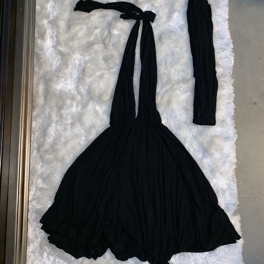 Fabulous Jersey/cotton Halter dress with belt‼️s/m
